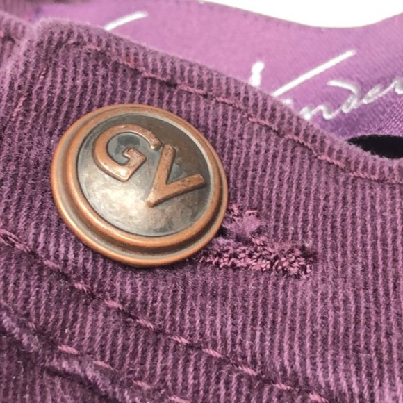 LIKE NEW GLORIA VANDERBILT HIGH RISE PURPLE DRESS JEANS 10/30x28 ⭐ - Picture 4 of 12